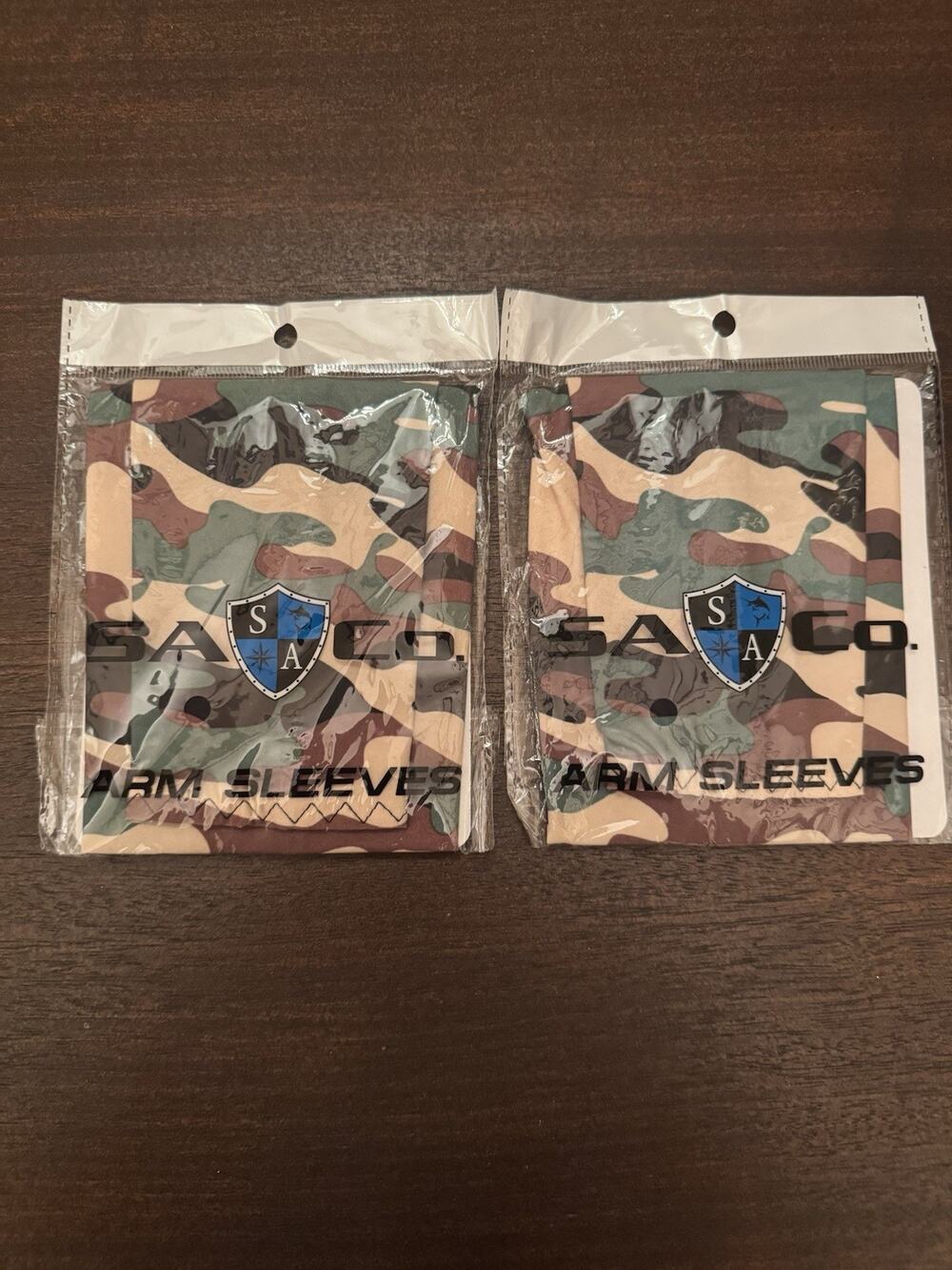 NWT SA Arm Sleeve Two (1 per package) Microfiber Breathable SPF Camo Hunting